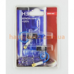 Автолампа H3 Sho-Me 4300К +120%
